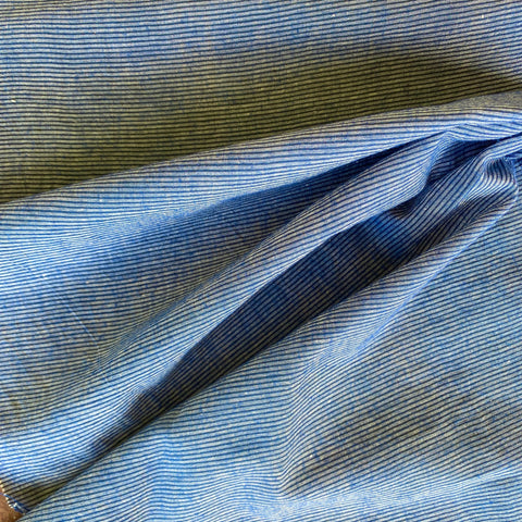 Khadi Selvedge Denim - 9 Oz - Carolina Blue - Natural Indigo (Fabric Dyed)  (MWKD-FBD-1010-CRB-NI) | Eco-friendly Denim